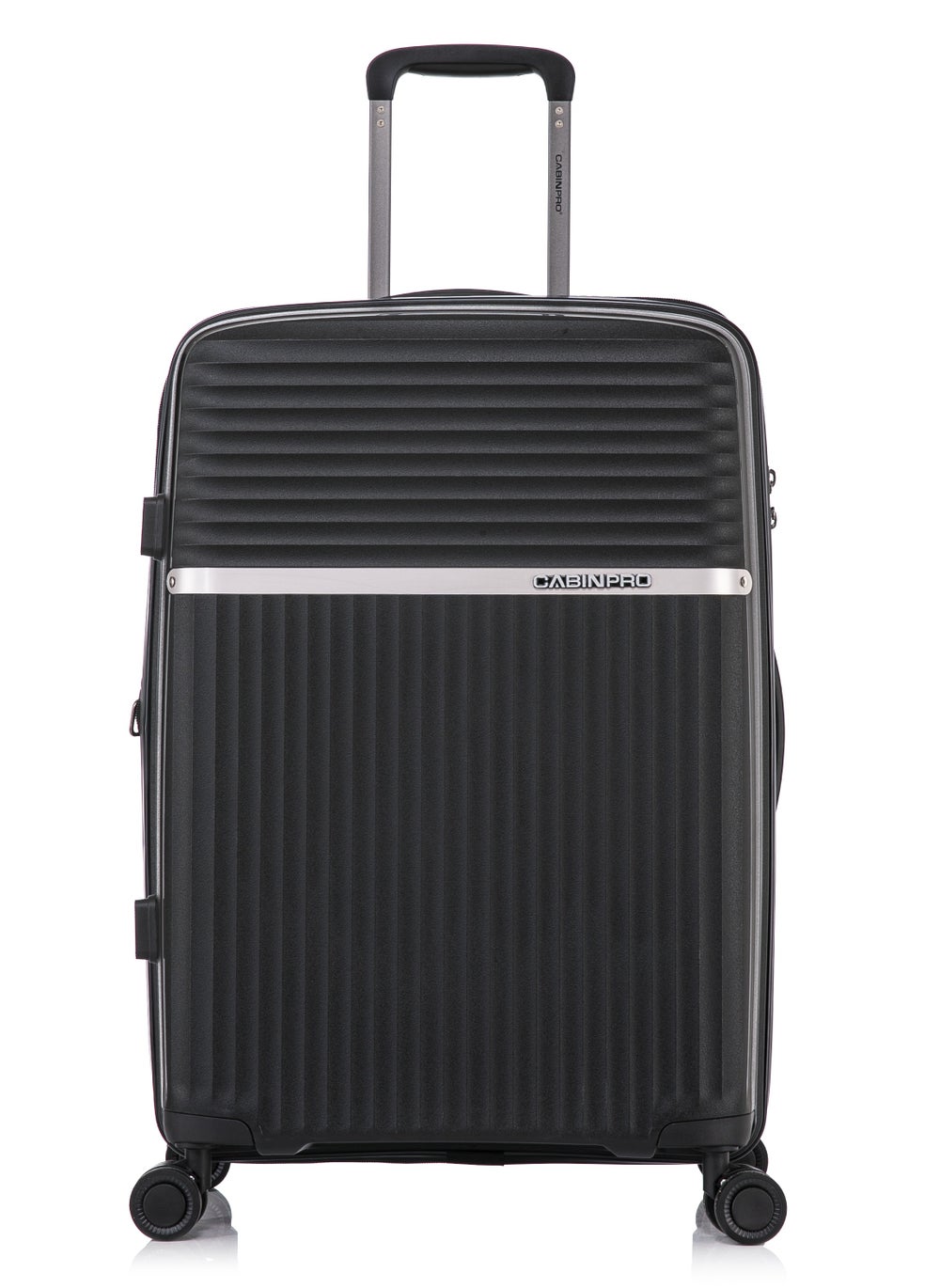 buy-cabinpro-light-weight-pp-fashion-trolley-luggage-expandable-hard-case-medium-checked-suitcase-with-safe-zipper-and-4-quite-360deg-double-spinner-wheels-cp002-black_b5q