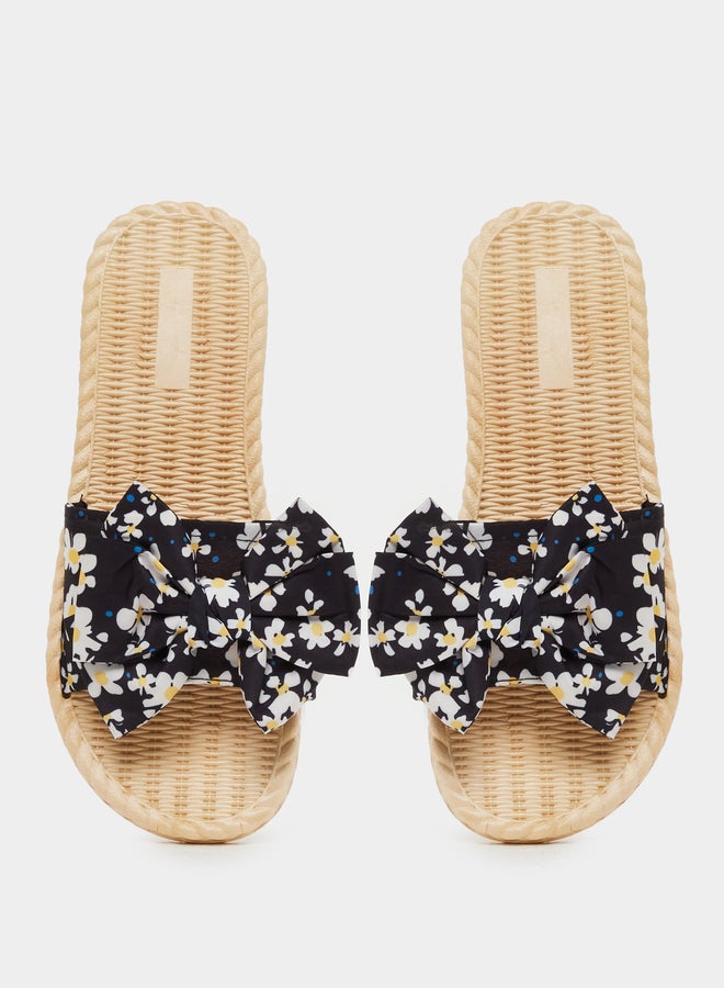 buy-styli-floral-printed-bow-detail-slides_47u