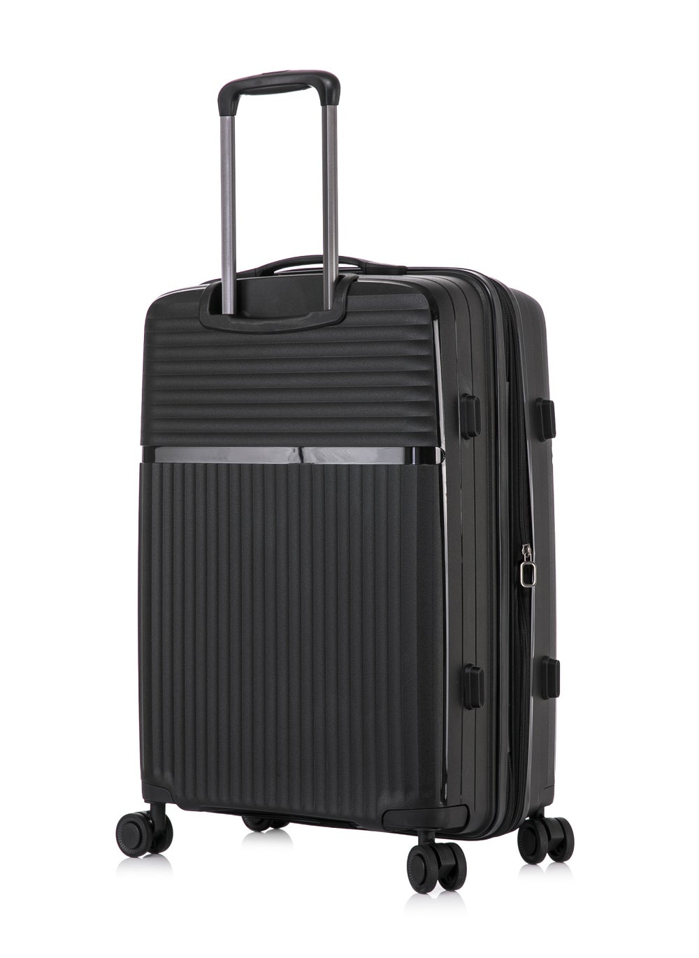 buy-cabinpro-light-weight-pp-fashion-trolley-luggage-expandable-hard-case-medium-checked-suitcase-with-safe-zipper-and-4-quite-360deg-double-spinner-wheels-cp002-black_ts7
