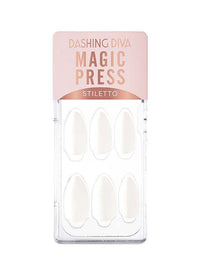 أظافر Magic Press Titanium Edge البيضاء لإطلالة فورية