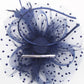 Ddaniela Monalisa Navy Blue Fascinator - Elegance Reimagined