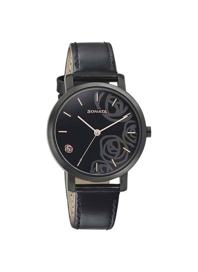 buy-sonata-round-shape-leather-band-analog-wrist-watch-8164nl02-36-mm-black_tvt
