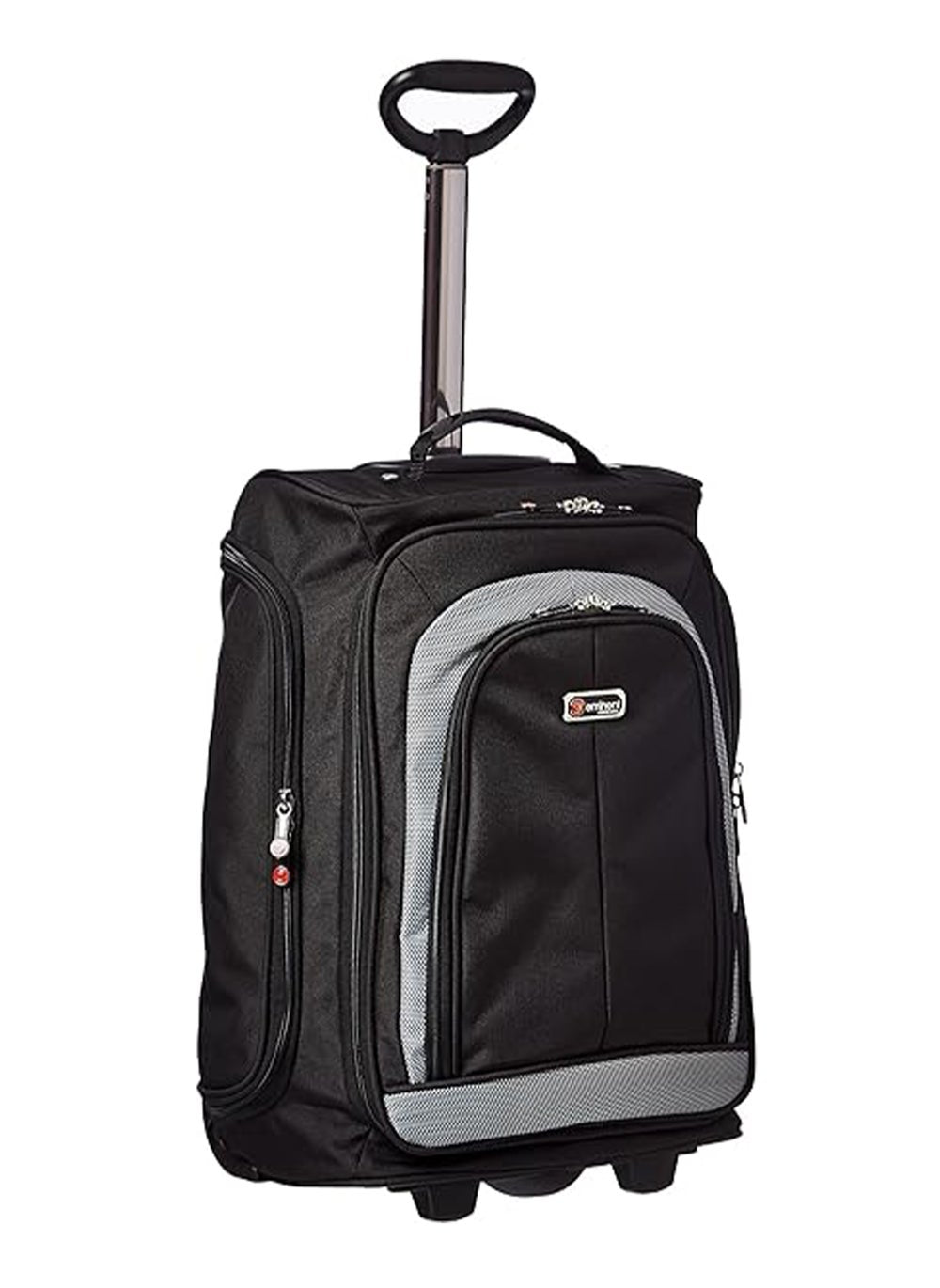 buy-eminent-soft-shell-rolling-backpack-with-pockets-small-lightweight-school-luggage-bag-with-pockets-with-2-wheels-e5478a-black_vye