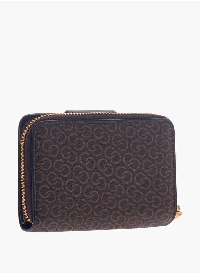 buy-celeste-women-monogram-print-zip-around-wallet-with-flap-closure_o8s