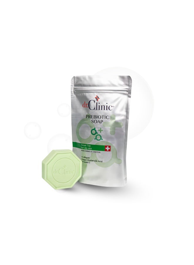 buy-dr-clinic-dr-clinic-prebiotic-soap-for-oily-skin-green-tea-collagen-vitamin-c-oil-control-pore-cleansing-brightening-refreshing-daily-cleansing-bar-100g_jzu