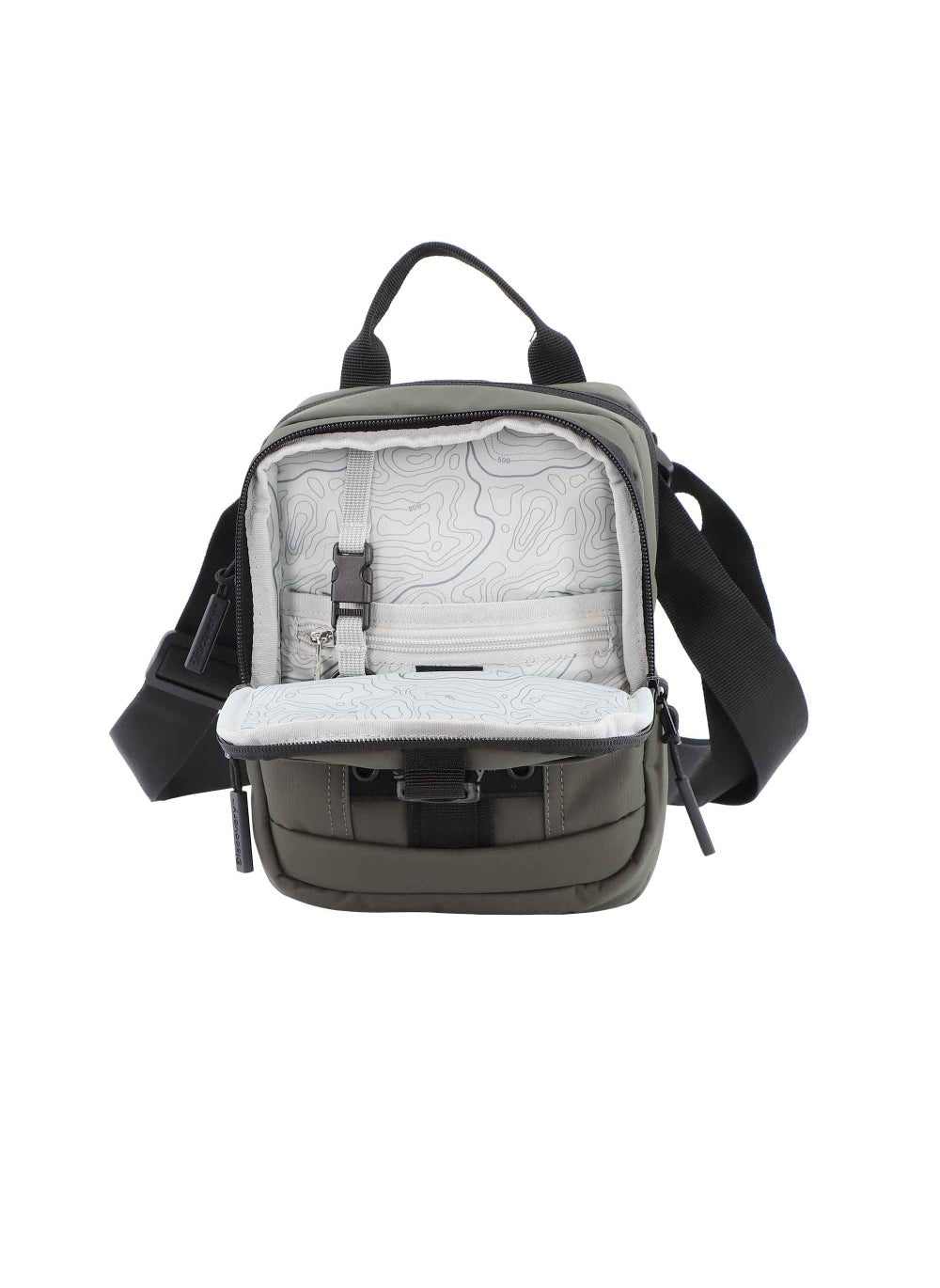buy-discovery-discovery-shield-rpet-polyester-utility-bag-khaki-zipper-compartment-casual-shoulder-bag-for-men-and-women-removable-shoulder-strap-secure-rfid-pocket_7zu