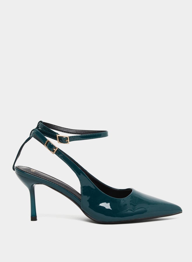 buy-styli-styli-dark-green-ankle-strap-stiletto-heel-sandals_x5c