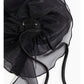 Organza Flower Appliqué Scarf Necklace