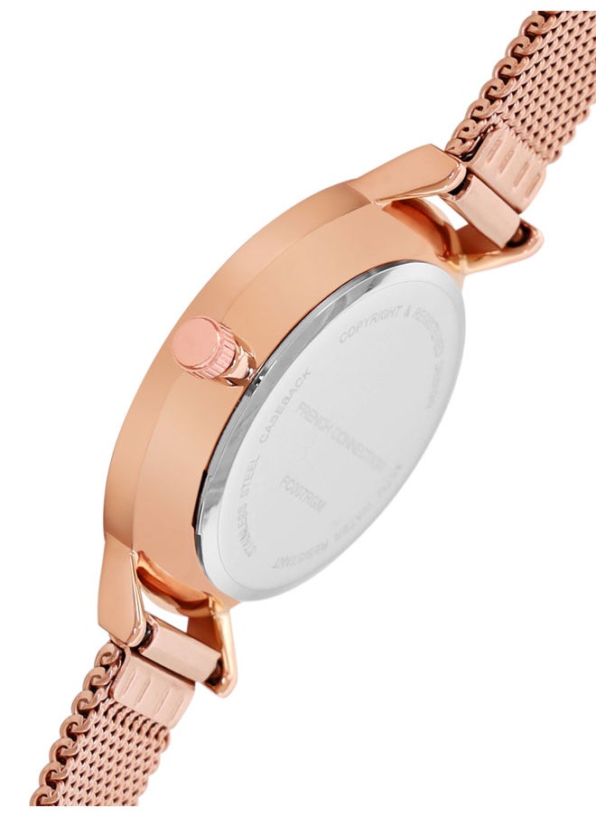 buy-french-connection-women-s-watch-with-rose-gold-stainless-steel-mesh-bracelet_629