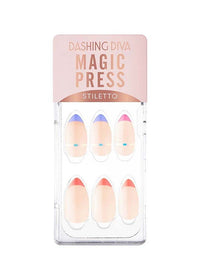 أظافر Magic Press Neon Edge French الفورية
