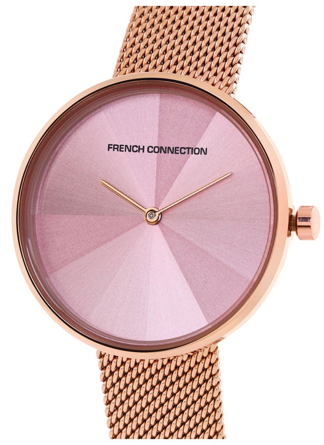 buy-french-connection-french-connection-women-s-analog-watch-rose-gold-strap_i4h
