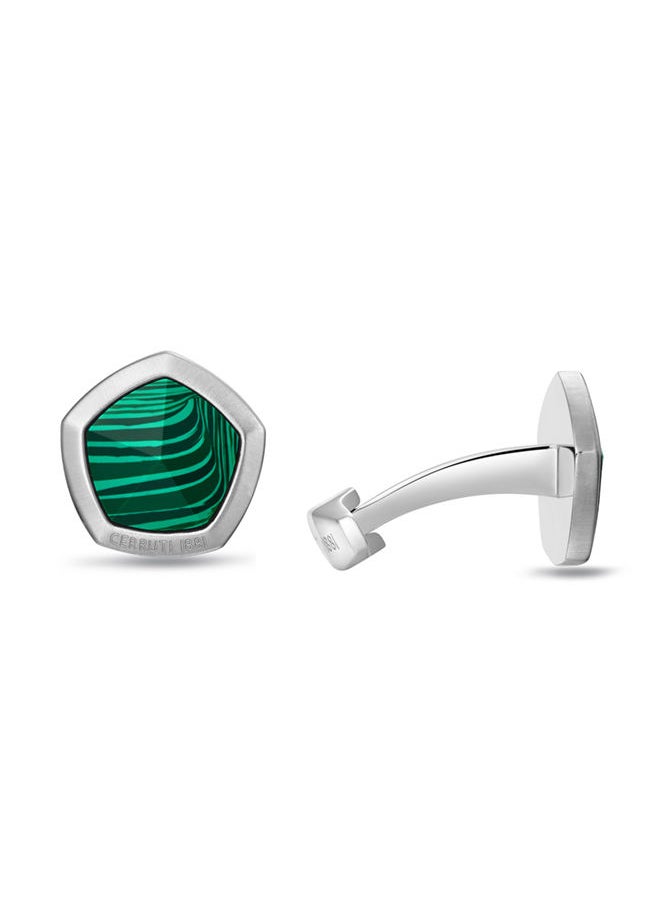 buy-cerruti-1881-polygone-malachite-green-and-silver-cufflinks-for-men_k4p