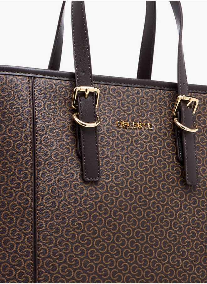 buy-celeste-women-s-monogram-print-tote-bag-with-double-handles-and-detachable-strap_rx1