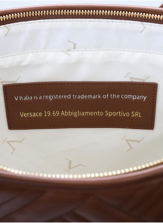 buy-v-italia-quilted-tote-bag-with-double-handle-and-pouch_824