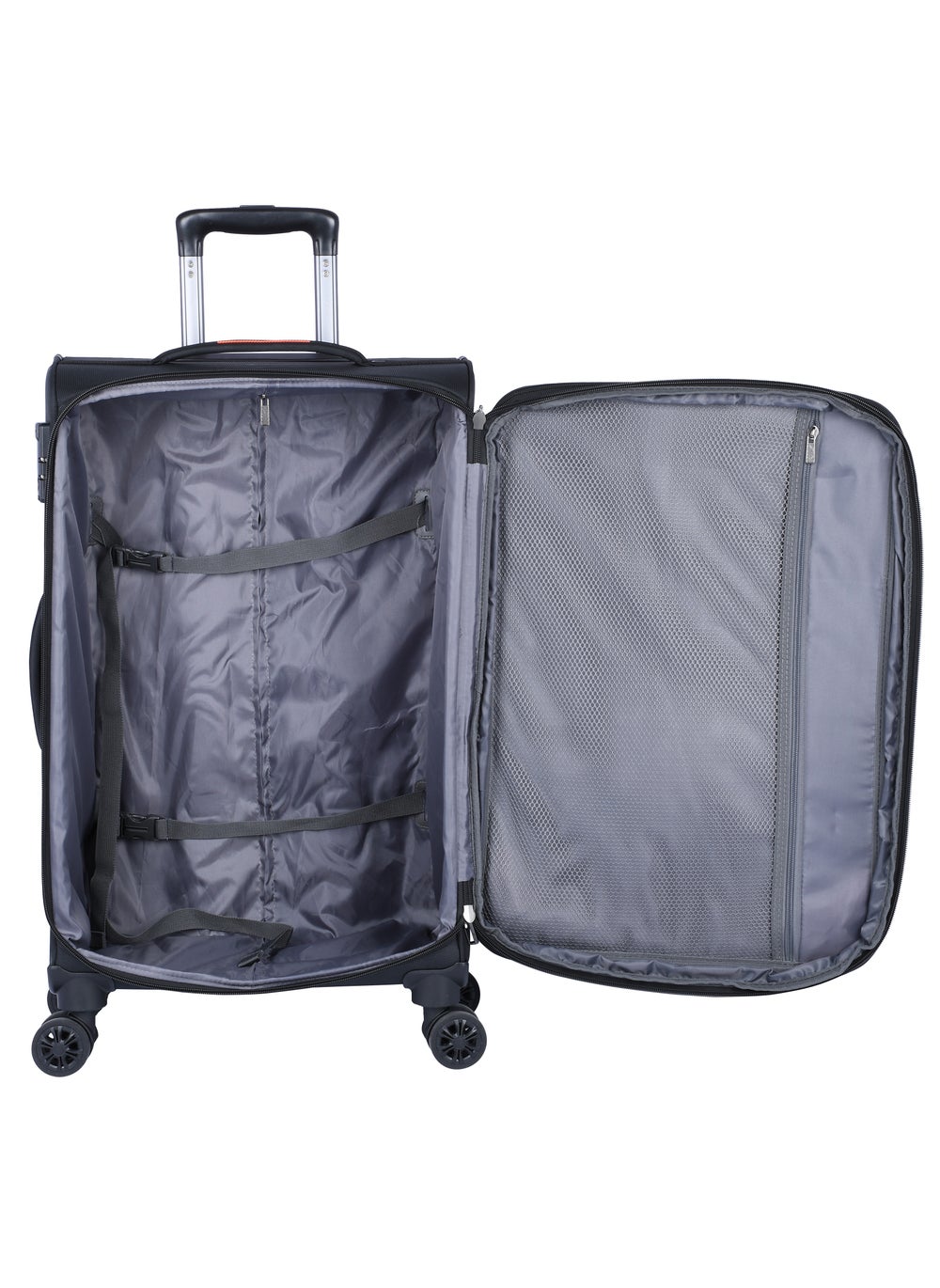 buy-eminent-expandable-luggage-trolley-bag-soft-suitcase-for-unisex-travel-polyester-shell-lightweight-with-tsa-lock-double-spinner-wheels-e777sz-large-checked-28-inch-black_ac3