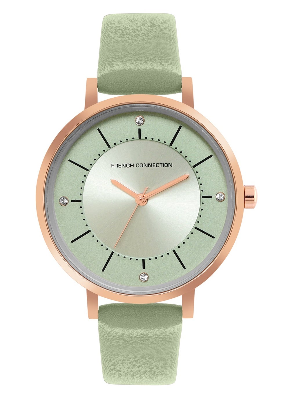 buy-french-connection-french-connection-women-s-analog-watch-with-green-leather-strap-34-mm_ky1