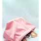 حقيبة الماكياج SB Pink Velvet برباط سحب أنيق