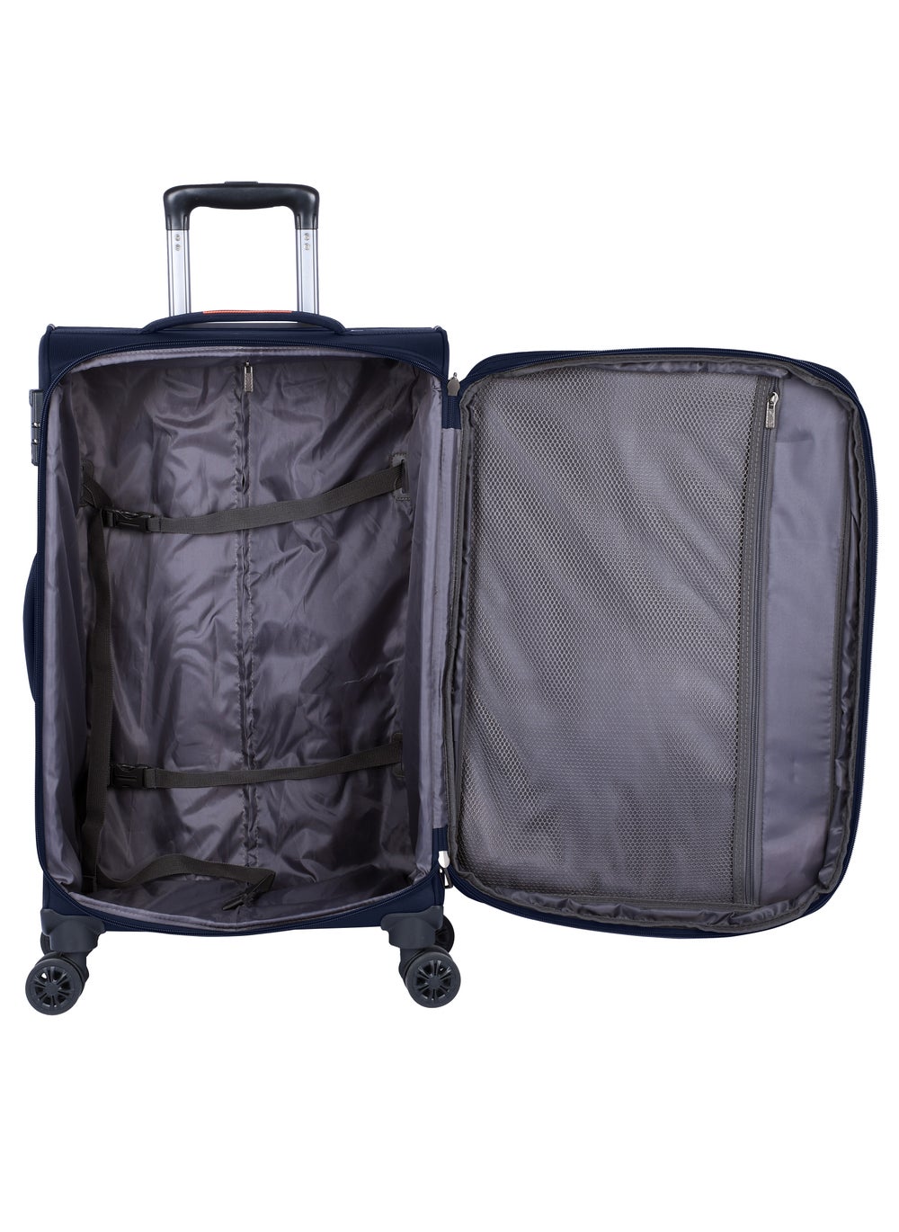 buy-eminent-unisex-soft-travel-bag-medium-luggage-trolley-polyester-lightweight-expandable-4-double-spinner-wheeled-suitcase-with-3-digit-tsa-lock-e788-navy-blue_lj7