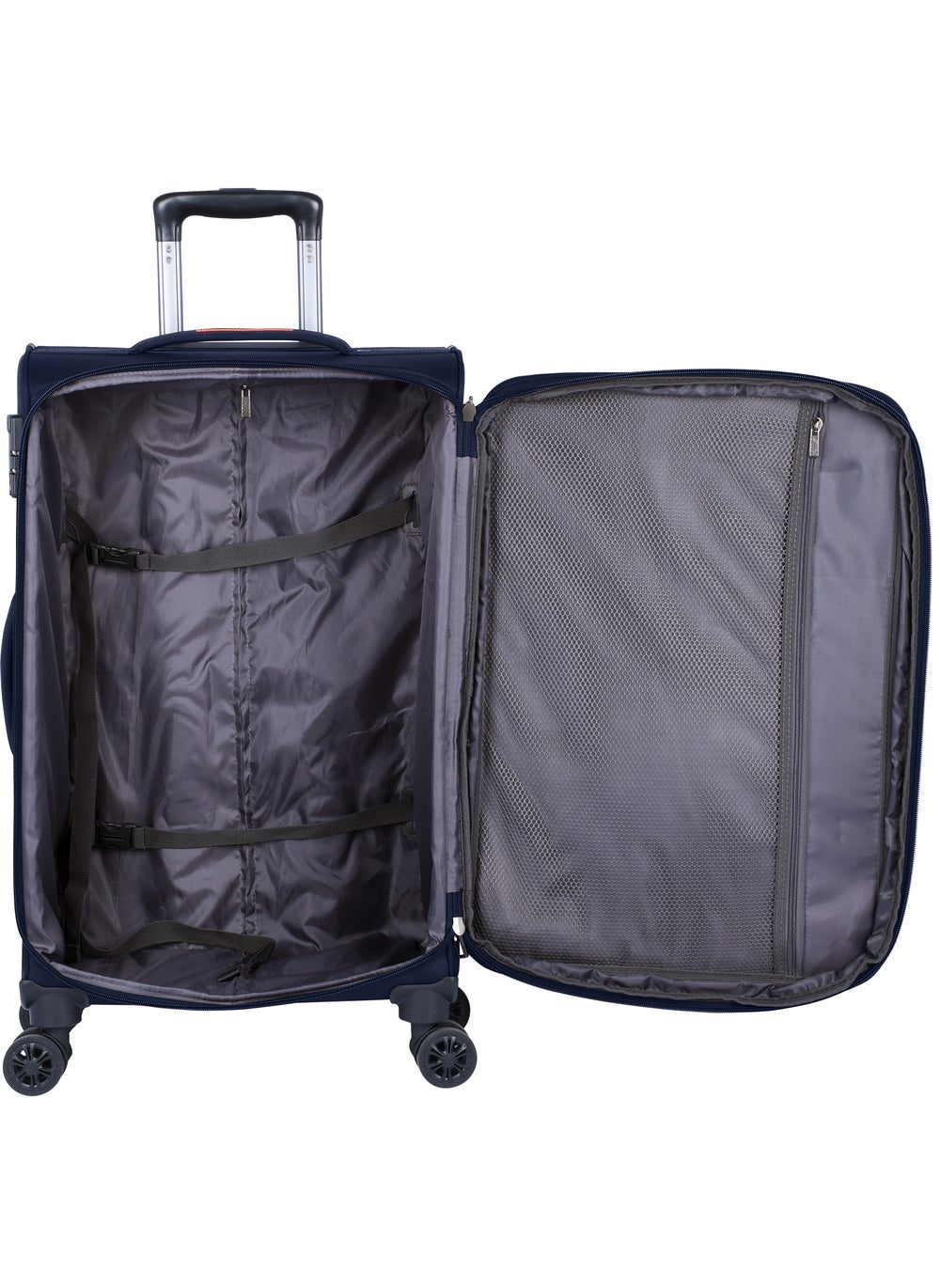 buy-eminent-unisex-soft-travel-bag-large-luggage-trolley-polyester-lightweight-expandable-4-double-spinner-wheeled-suitcase-with-3-digit-tsa-lock-e751-navy-blue_n57