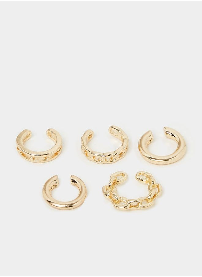 buy-styli-set-of-5-plain-and-chain-cuff-earring_euo