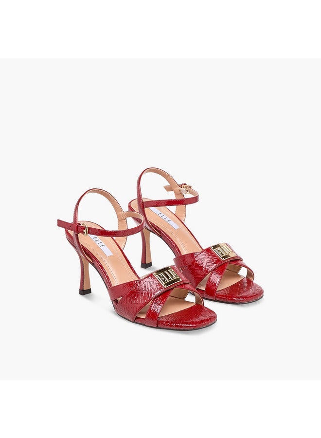 buy-elle-women-s-monogram-embossed-sandals-with-stiletto-heels-and-buckle-closure_pel