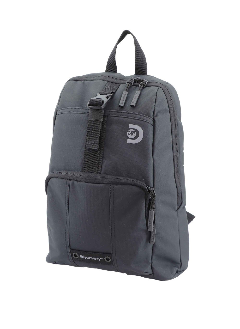 buy-discovery-discovery-shield-rpet-polyester-urban-backpack-black-durable-water-resistant-causal-daypack-with-padded-rfid-pocket-outdoor-travel-business-bag-for-men-and-women_kqf