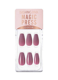 أظافر Magic Press Purple Mauve الفورية اللامعة