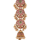 Gold & Pink Beaded Hair Accessory Ensemble