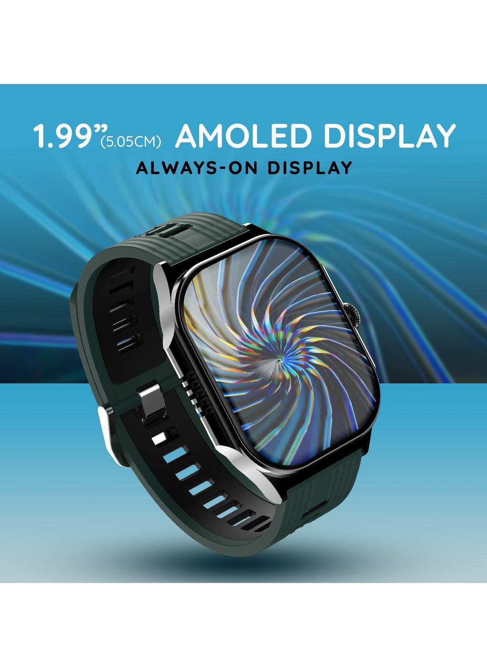 buy-pebble-alive-1-99-always-on-amoled-display-smartwatch-quick-notification-magnetic-charging-ip67-water-resistance-bt-calling-health-suite-multisport-mode-ai-voice-assistance-forest-green_uga
