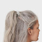 Slipsilk Pure Silk Skinny Scrunchies - Set of 4 Silver