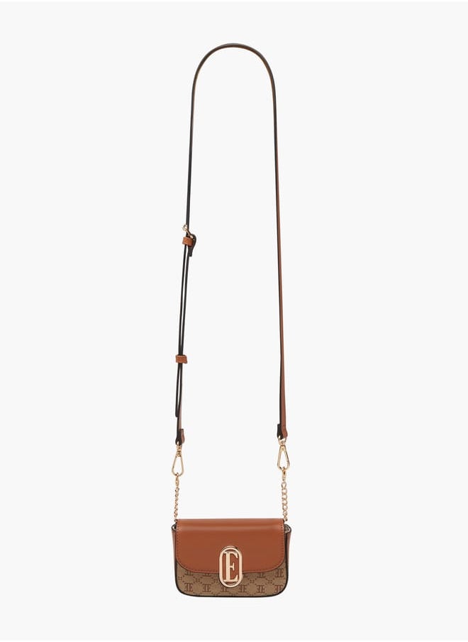 buy-elle-women-monogram-jacquard-textured-crossbody-bag-with-adjustable-strap_d5g