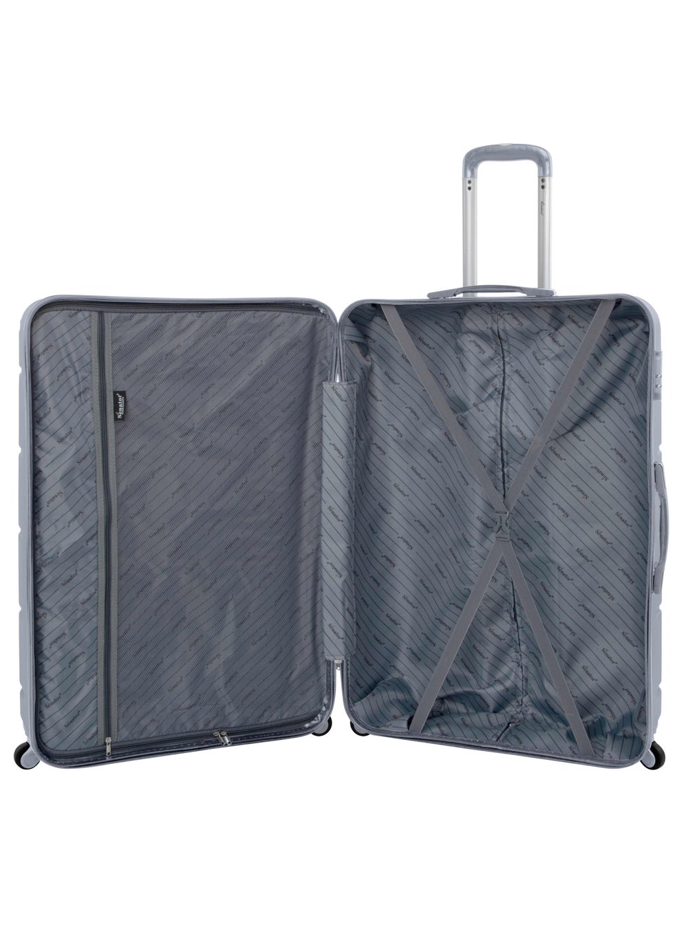 buy-senator-hard-case-travel-bag-trolley-luggage-set-of-4-abs-lightweight-suitcase-with-4-spinner-wheels-a1012-silver_1sv