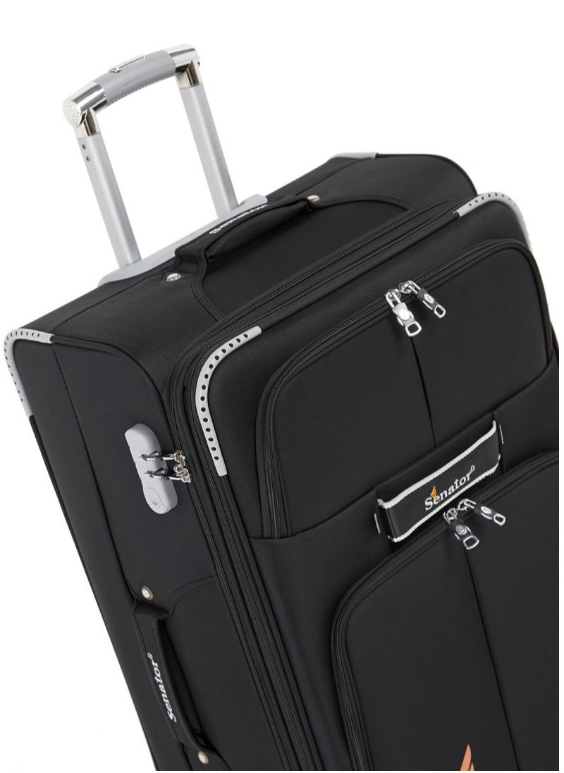 buy-senator-soft-shell-luggage-trolley-for-unisex-ultra-lightweight-expandable-suitcase-with-4-wheels-ll003-black_8ee