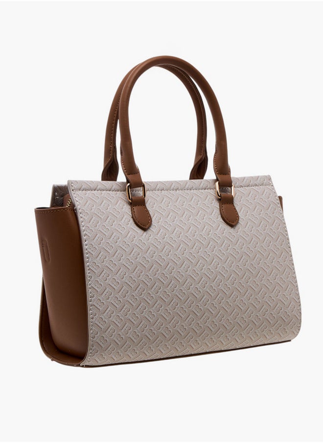 buy-flora-bella-by-shoexpress-monogram-print-tote-bag-with-double-handle-and-zip-closure_kkg