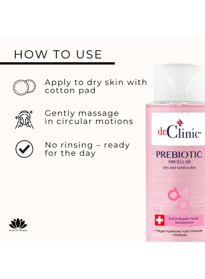 buy-dr-clinic-dr-clinic-prebiotic-micellar-water-for-dry-sensitive-skin-gentle-makeup-remover-hydrating-cleanser-enriched-with-pentavitin-hyaluronic-acid-400-ml_zfx