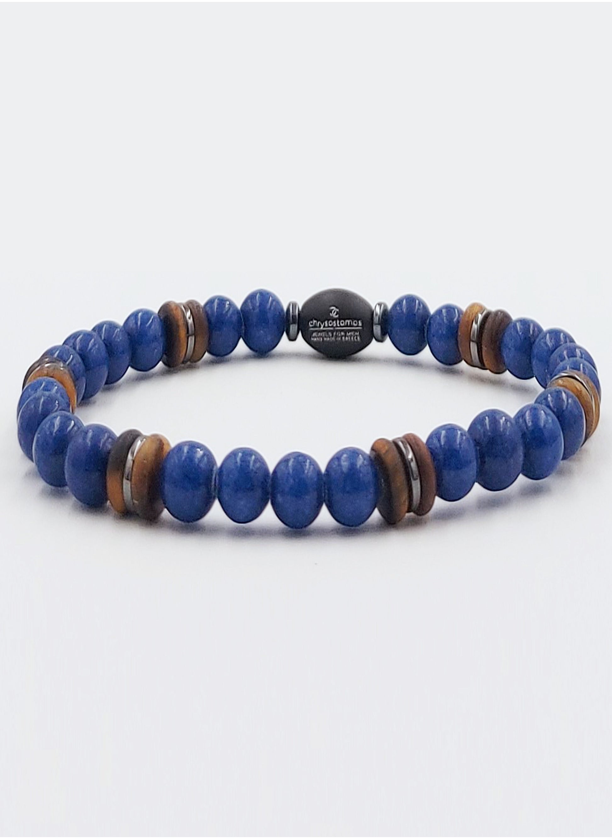 buy-chrysostomos-handmade-beaded-bracelet-for-men-with-natural-blue-agate-mineral-stones_q5m