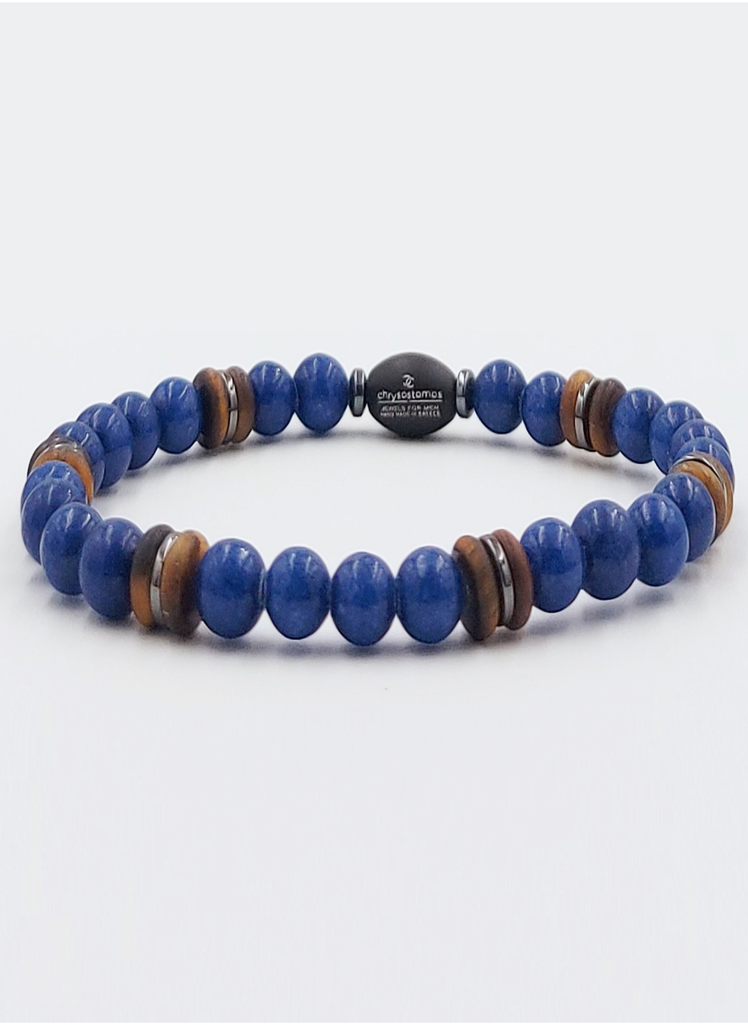 buy-chrysostomos-handmade-beaded-bracelet-for-men-with-natural-blue-agate-mineral-stones_q5m