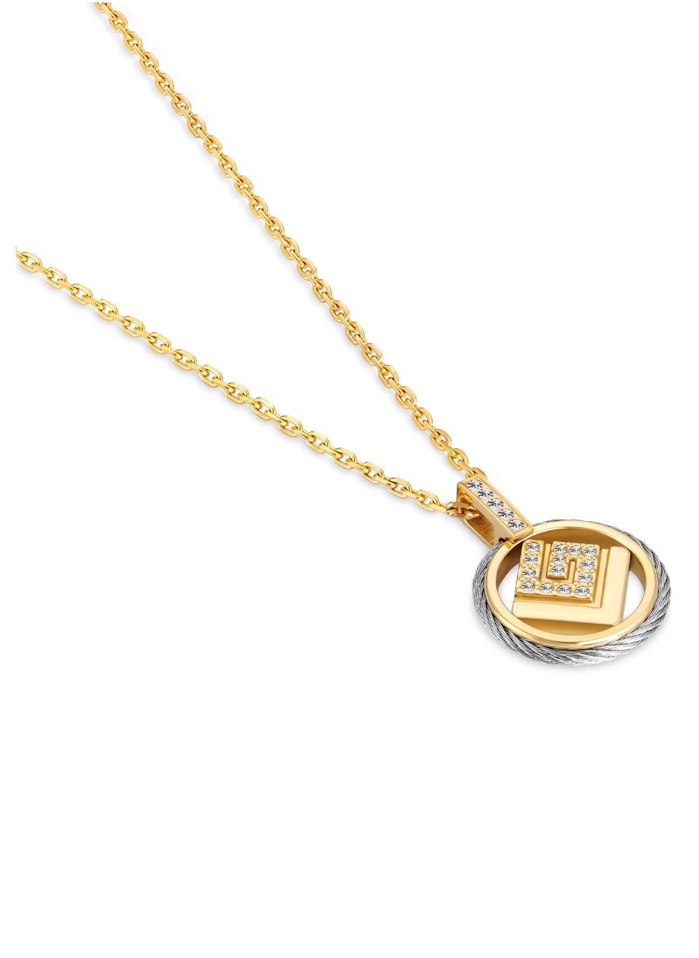 buy-guy-laroche-camille-ambre-small-silver-and-gold-plated-cable-necklace-for-women_m2i