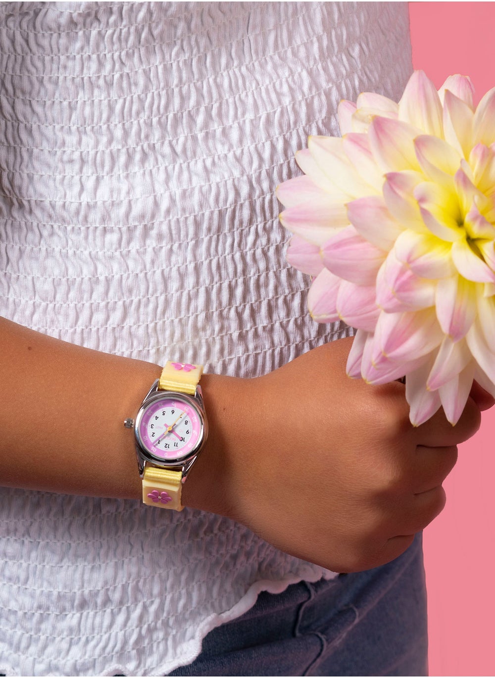 buy-tikkers-tikkers-girls-yellow-fabric-strap-flower-time-teacher-watch-tk0155_ob7