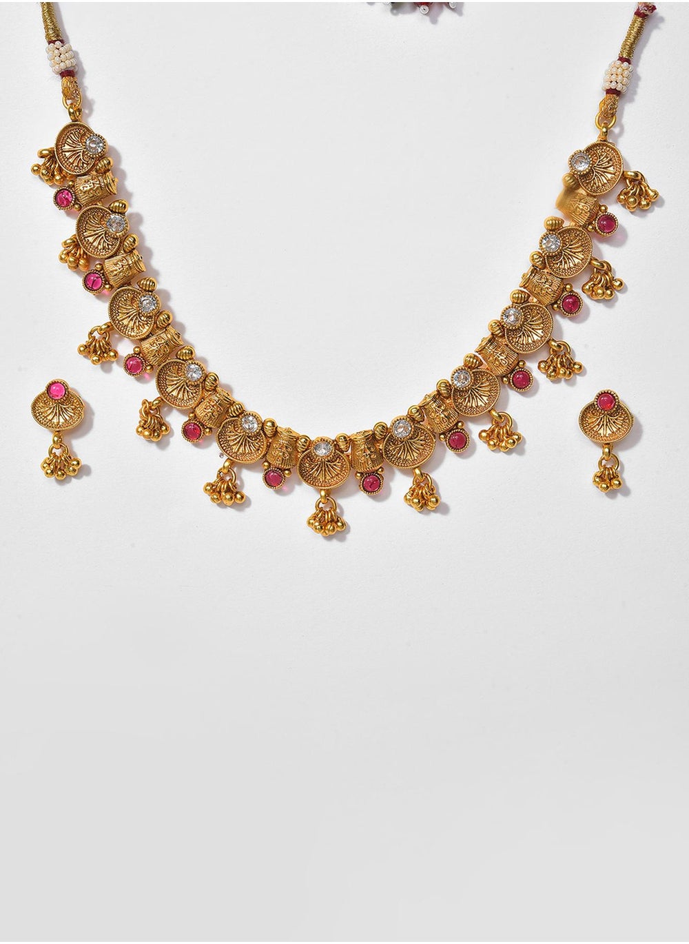 buy-sohi-pink-stone-studded-jewellery-set_s60