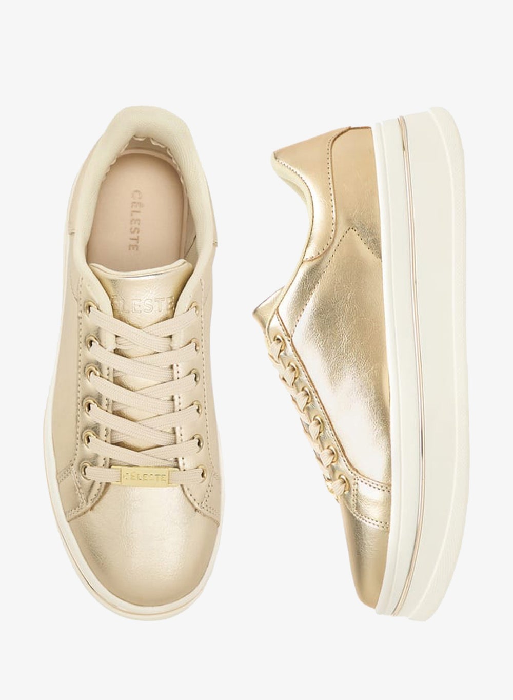 buy-celeste-women-s-metallic-ankle-sneakers-with-lace-up-closure_rd0