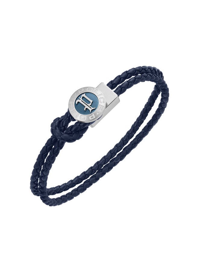 buy-police-infiniti-bracelet-black-double-tour-blue-leather-with-antique-disc-and-iconic-p-emblemmen-s-bold-statement-style_pk6
