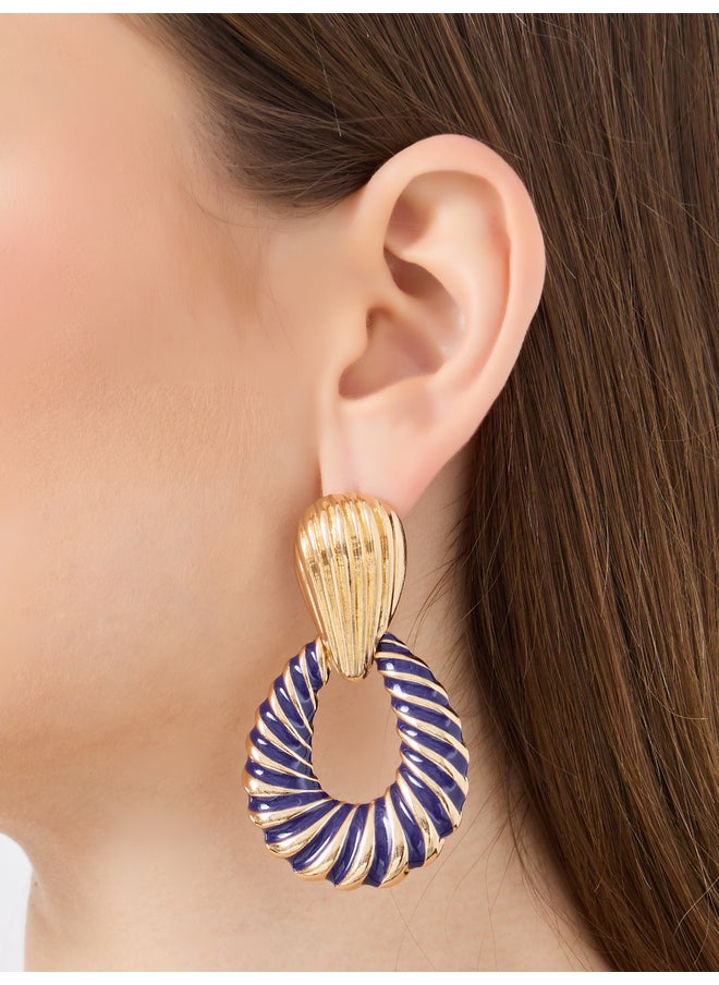 buy-styli-styli-textured-round-earrings_t40