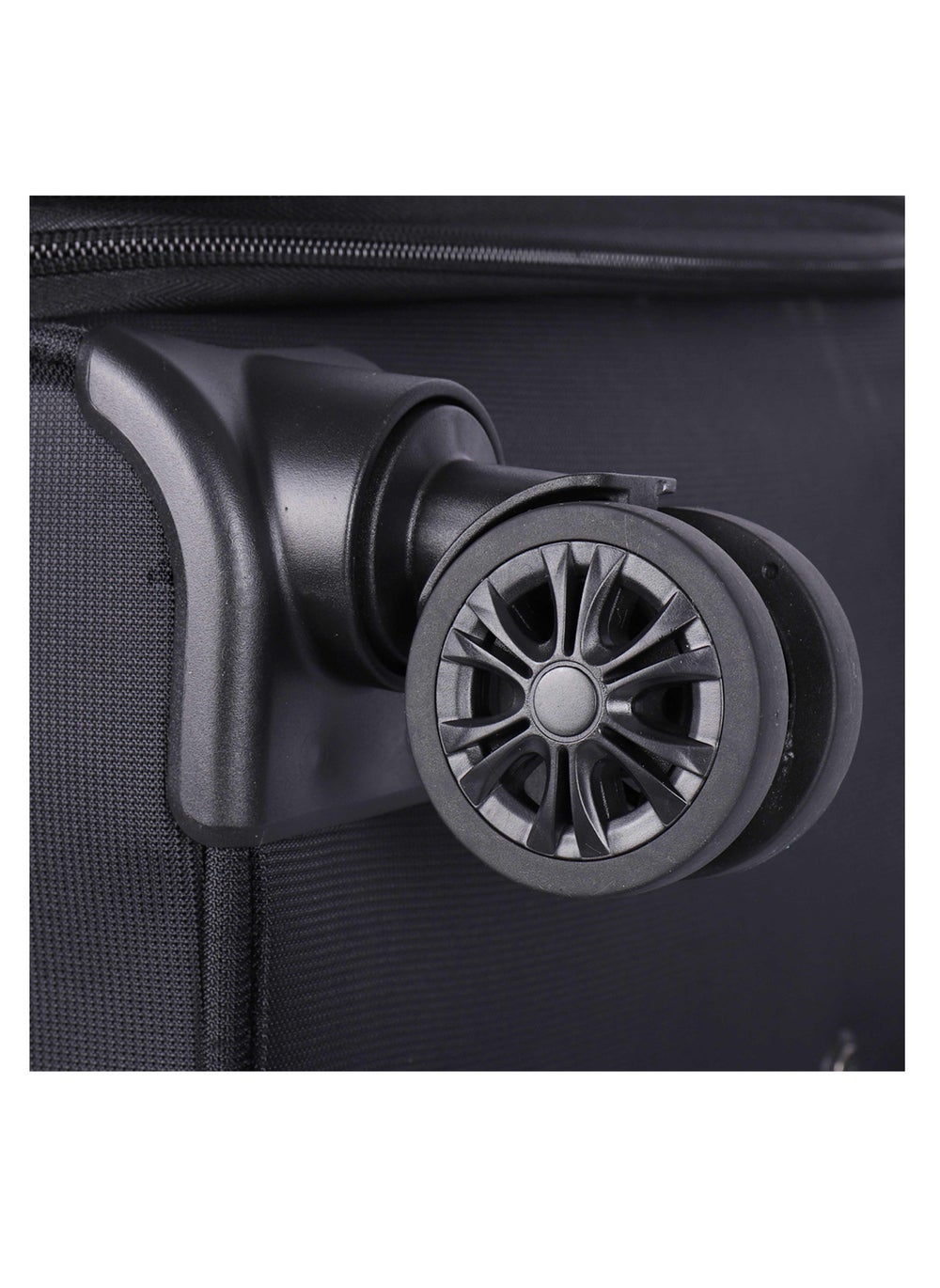 buy-eminent-unisex-soft-travel-bag-cabin-luggage-trolley-polyester-lightweight-expandable-4-double-spinner-wheeled-suitcase-with-3-digit-tsa-lock-e751-black_ftt