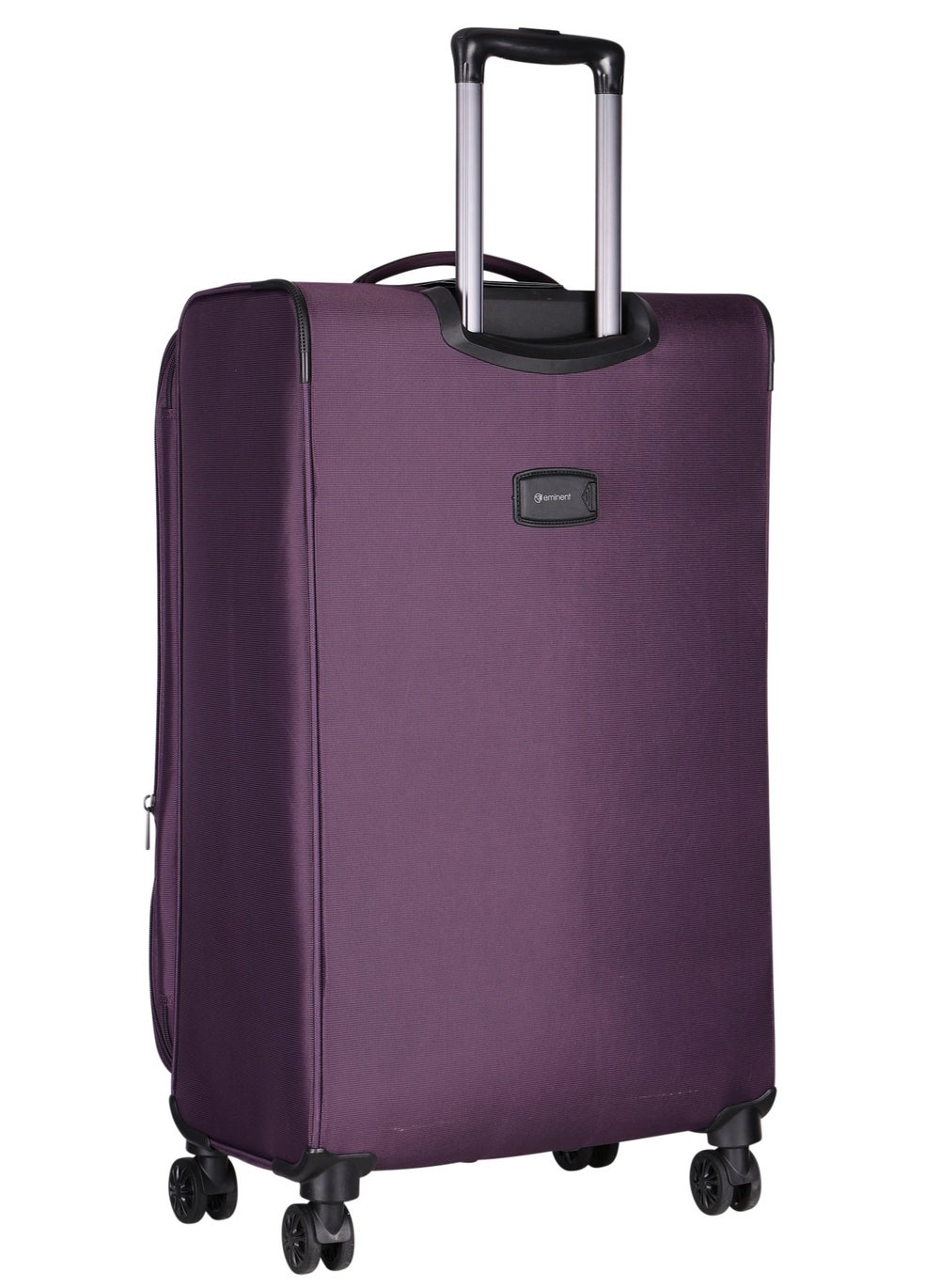 buy-eminent-unisex-soft-travel-bag-large-luggage-trolley-polyester-lightweight-expandable-4-double-spinner-wheeled-suitcase-with-3-digit-tsa-lock-e788-purple_y2c