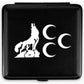 Gray Wolf Crescent Cigarette Case - Holds 20