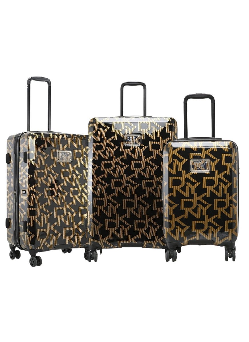buy-dkny-dkny-deco-signature-hardside-luggage-on-wheels-for-unisex-ultra-lightweight-abs-on-with-spinner-double-wheels-4-color-black-gold_l7i