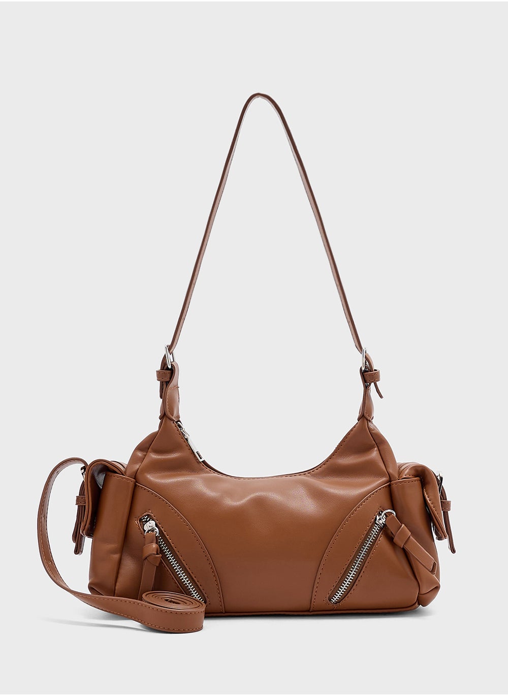 buy-ginger-multi-pocket-detail-shoulder-bag_szs
