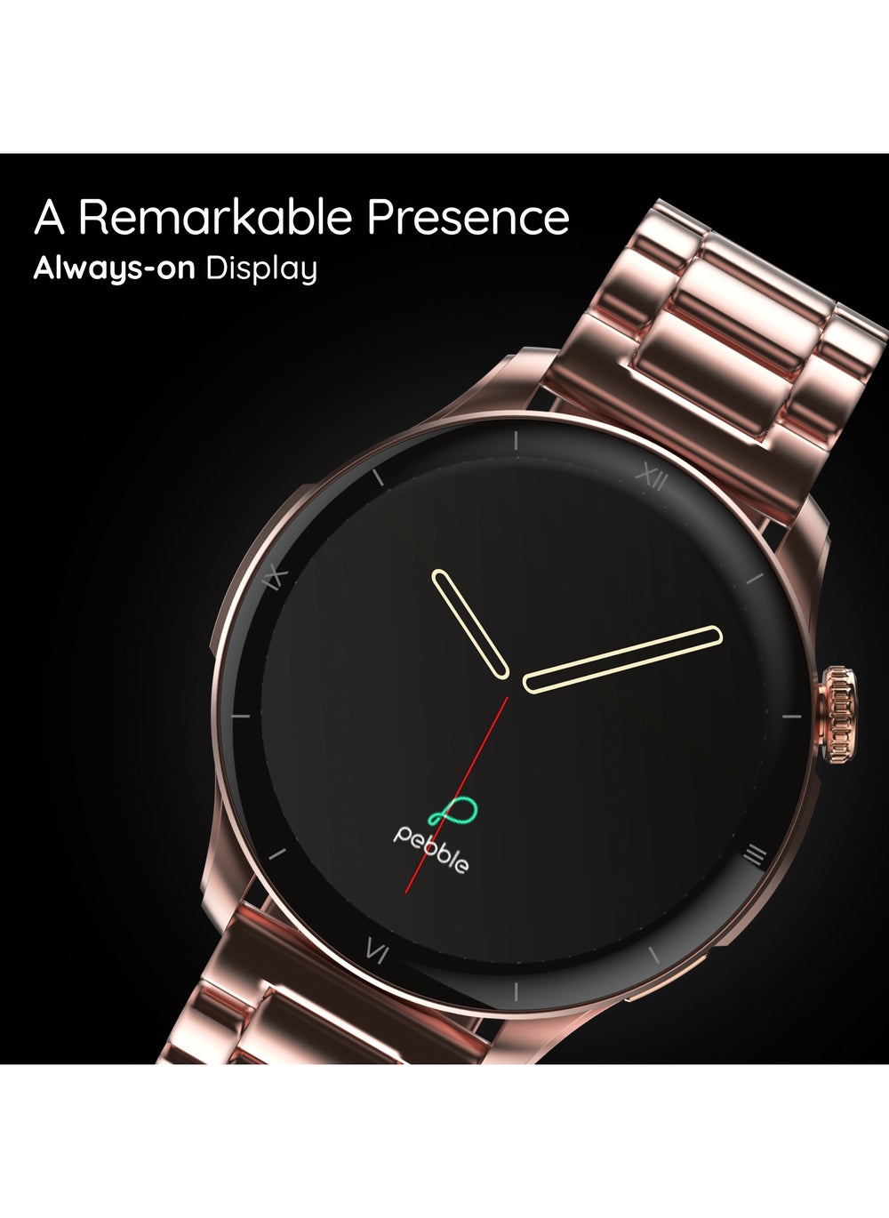 buy-pebble-cosmos-vault-1-43-bright-hd-display-smartwatch-for-men-women-bluetooth-calling-blood-oxygen-heart-rate-monitoring-multi-sports-mode-step-pedometer-multiple-watch-faces-rose-gold_1l7
