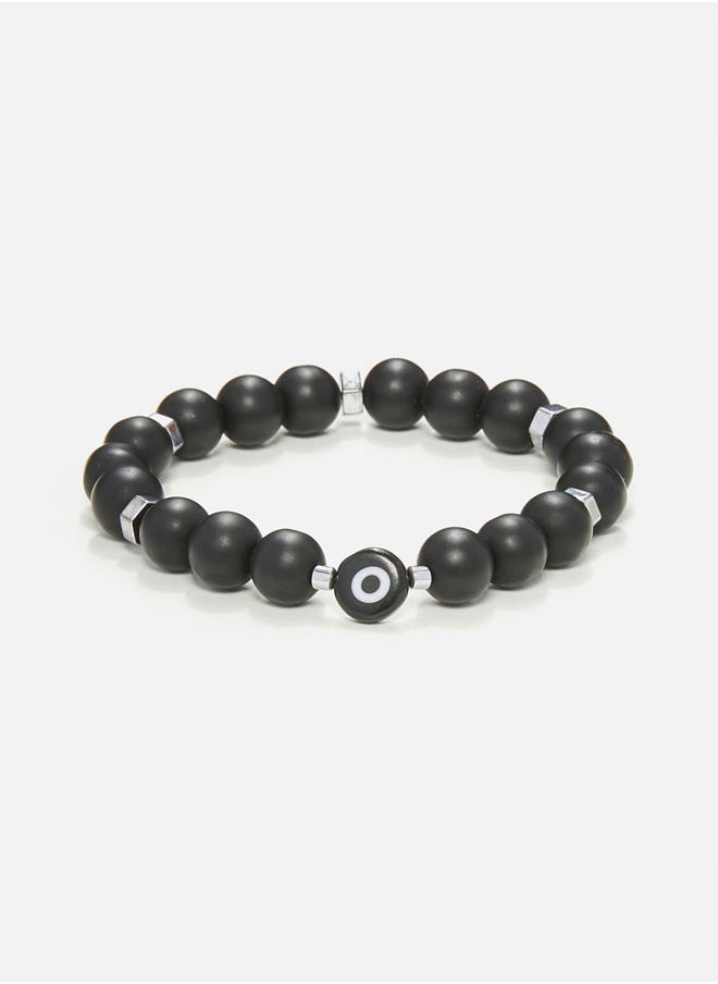 buy-chrysostomos-handmade-beaded-men-s-bracelet-with-matte-black-nail-silver-hematite-and-glass-eye-durable-silicone_5m6